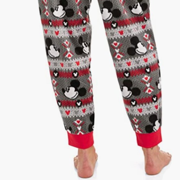 Disney Women's Mickey Mouse Cuffed Jogger Sleep Pant Size XL - Picture 2 of 5